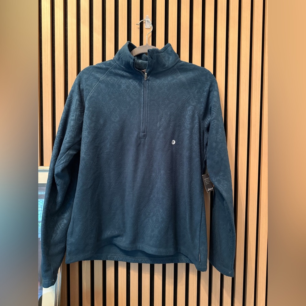 NWT Eddie Bauer 1/4 zip pullover fleece sweater